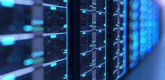 3D illustration of server room in data center full of telecommunication equipmentconcept of big data storage and  cloud