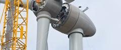 Installation the rotor blades on a wind turbine