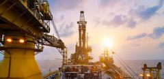 Offshore drilling oil rig for producing oil and gas in the petroleum industry