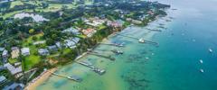 Mornington Peninsula aerial shoot for the case study Decentralised Power