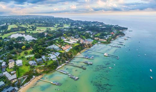 Mornington Peninsula aerial shoot for the case study Decentralised Power