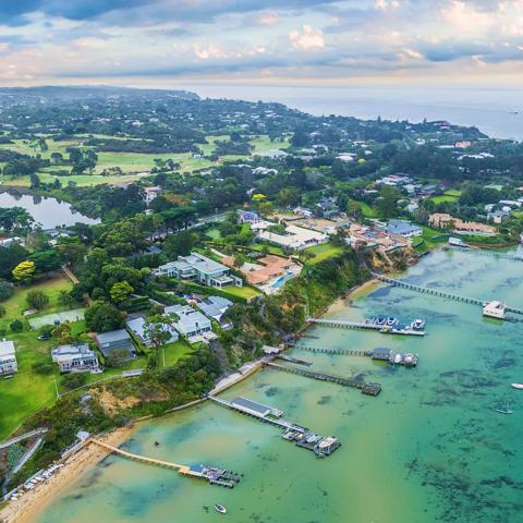 Mornington Peninsula aerial shoot for the case study Decentralised Power