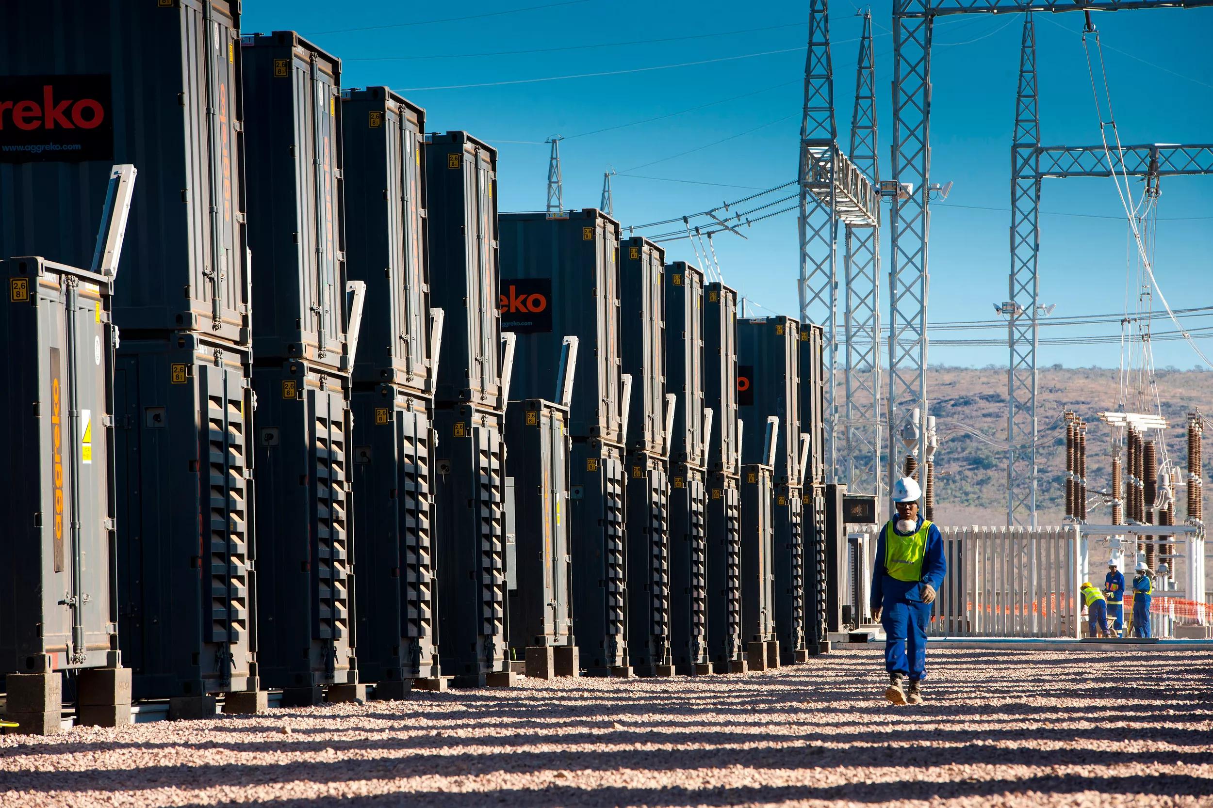Soluciones de energía de Aggreko para minas con conexión a la red