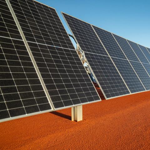 Solar farm for a mine site