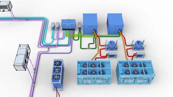 Water cooled chiller diagram