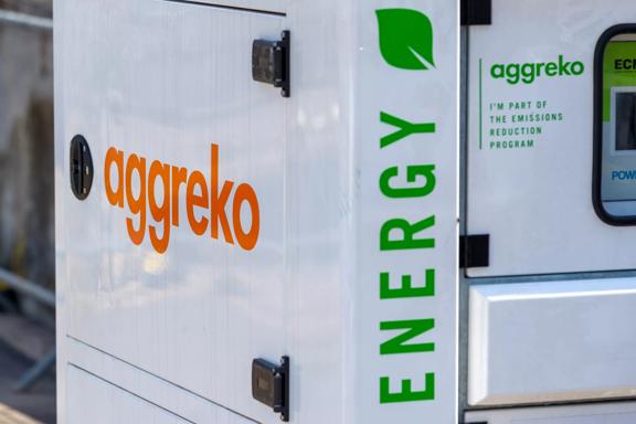 Aggreko installations at the Technical Base at Great Britain SailGP, Event 3, Season 2 in Plymouth, Great Britain 15 July 2021. Photo: Ian Roman for SailGP. Handout image supplied by SailGP