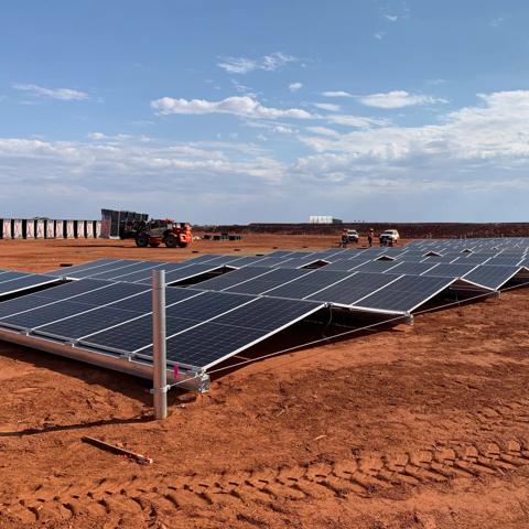 solar farm for mining