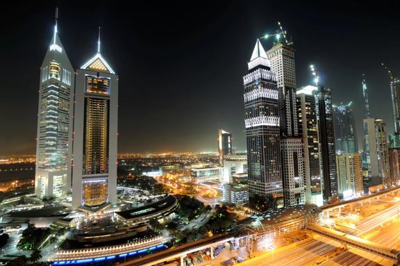 Stock Image- Dubai at night