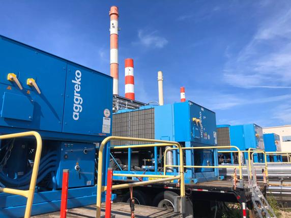 Air-cooled chillers, clinical trial facility, Groton, Connecticut, America