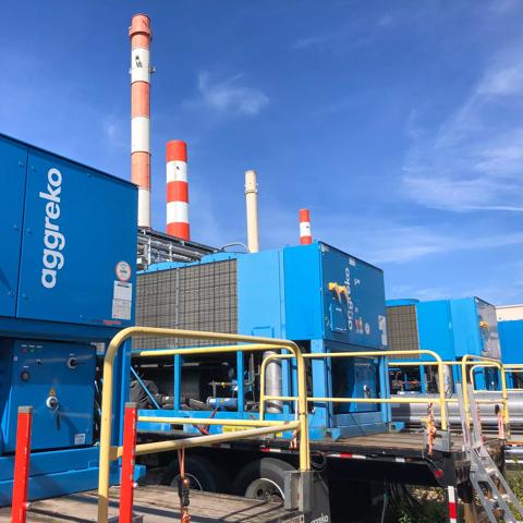 Air-cooled chillers, clinical trial facility, Groton, Connecticut, America