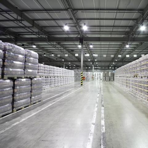 MOSCOW - MAY 31: Lot of packaged beer in warehouse in Ochakovo factory, on May 31, 2012 in Moscow, Russia. Ochakovo company was founded in 1978.