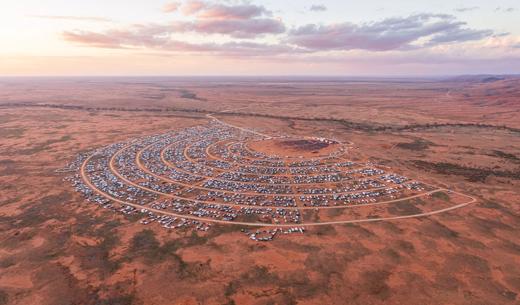 Aggreko Generators powering outback music festival in Broken Hill, NSW, Australia