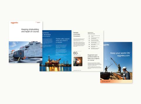 Shipbuilding repair brochure cover