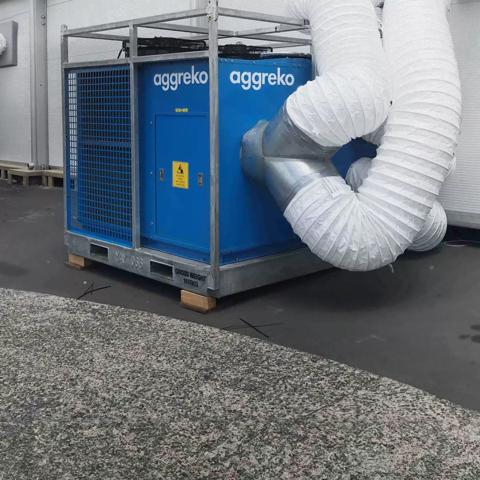 Industrial air conditioners operated by two specialists