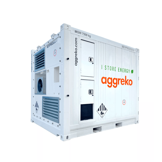 Stockage d'énergie par Batterie 500 kVA