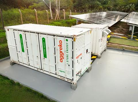 A primeira usina Aggreko 100% híbrida no Amazonas