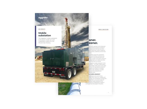 Mobile Substation brochure cover.