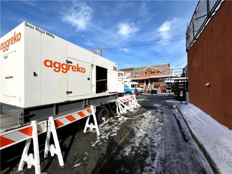 Aggreko temporary diesel generator helping recover from winter storm season