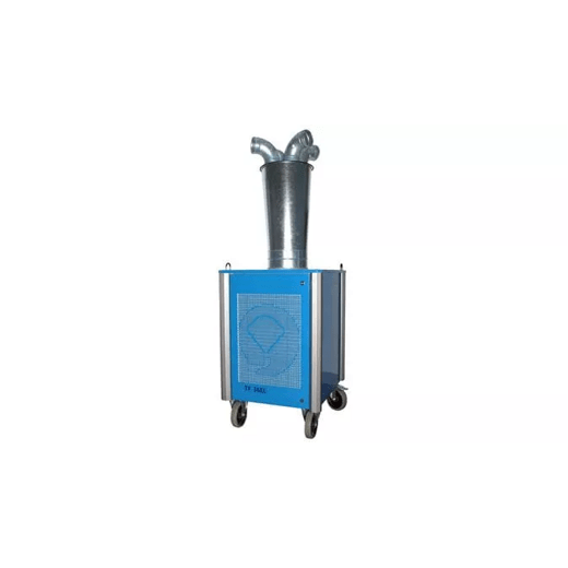 industrial 36 kW electric heater is capable of heating very large spaces. It provides a very quiet and convenient solution and can be placed indoors or outdoors.  The heater can be easily connected to an existing ventilation system.