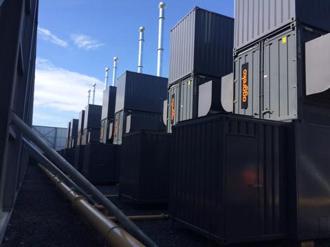 gas power and battery storage for data center