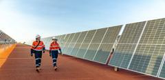Solar farm for a mine site