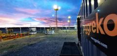 Picturesque shot of Aggreko fleet