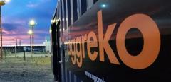 Picturesque shot of Aggreko fleet
