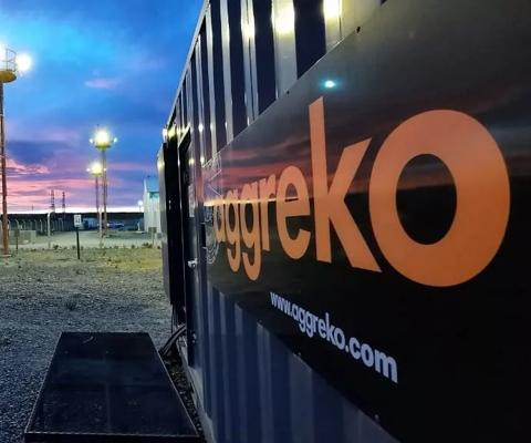 Picturesque shot of Aggreko fleet