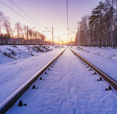 Power for heating railway points during cold weather