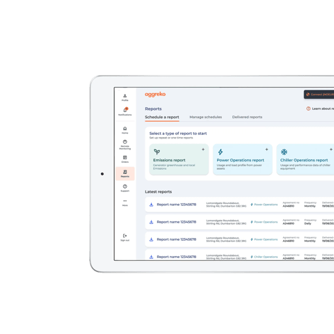 Aggreko Connect Ipad mockup