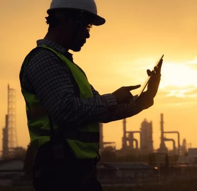Engineer with Tablet