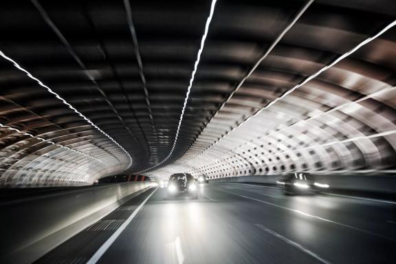 Melbourne city link street tunnel at night Getty Images