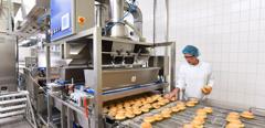 Deutschland, Produktion von Berlinern - Fliesssband