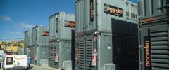 Generators at the mine site