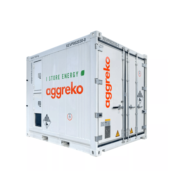 Batterie stockage d'énergie 300 kVA