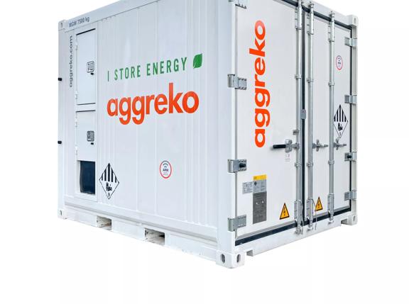 Sistema de almacenamiento de energía en baterías (BESS) de Aggreko