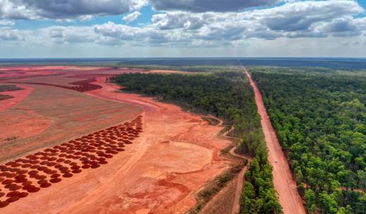 road going north from Weipa in Cape York Australia