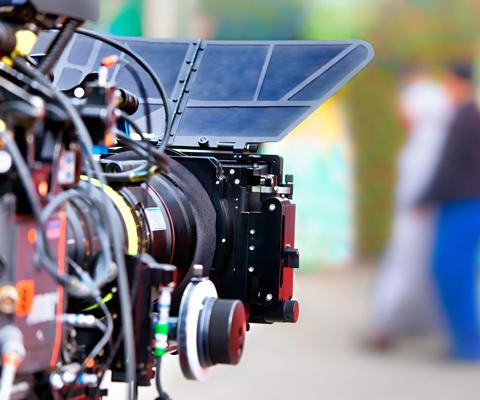 Filming at outdoor with professional camera