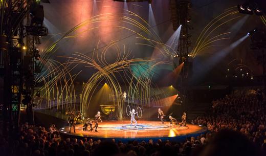 Cirque du Soleil indoor spectator event and live shows 