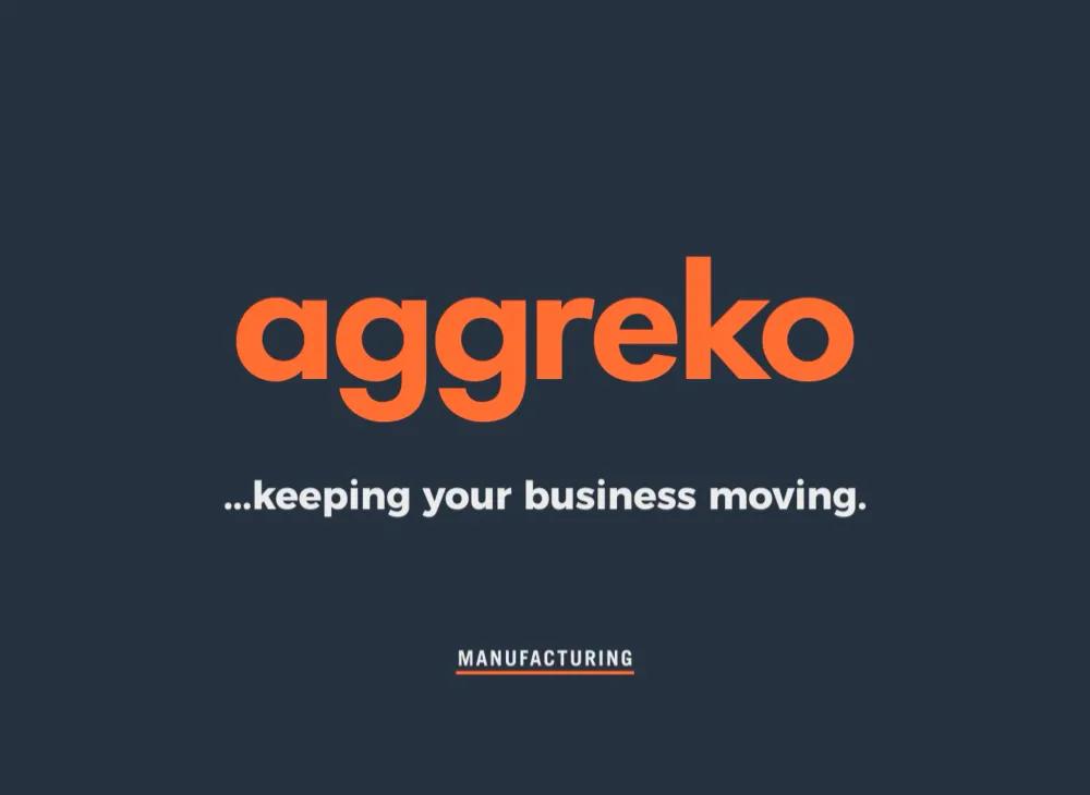 Aggreko manufacturing promotional ad.  