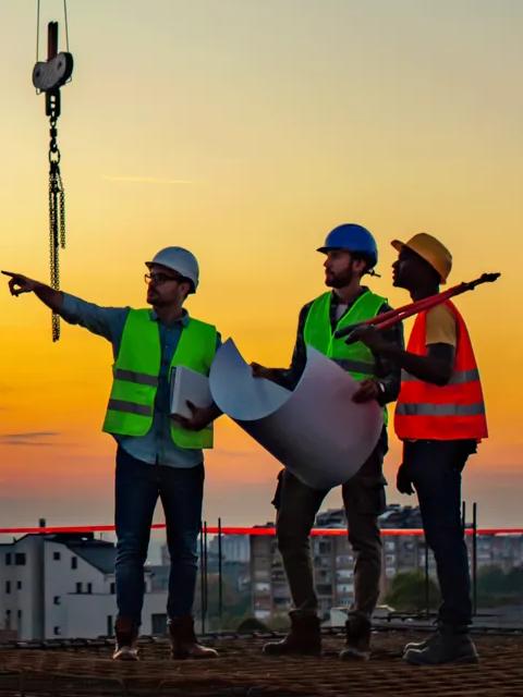 powering the construction