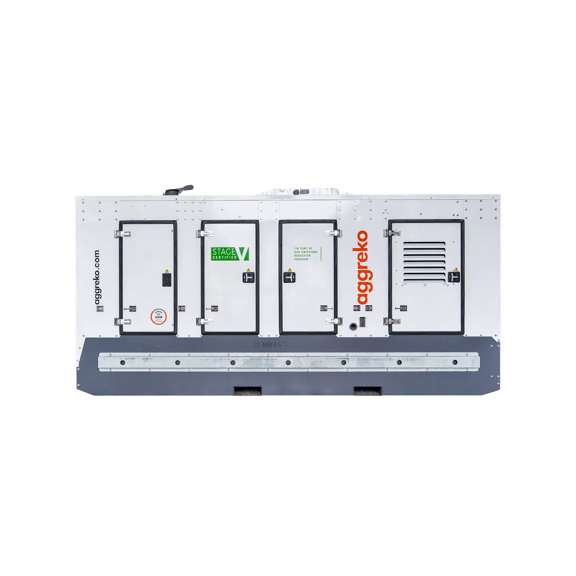 300 kVA Stufe V Generator, Seitenansicht