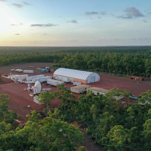 Aggreko powers construction of Arnhem Space Centre in a remote area of NT, Australia.