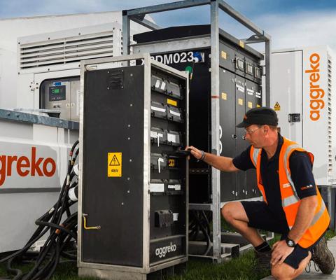 Aggreko technician