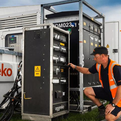 Aggreko technician