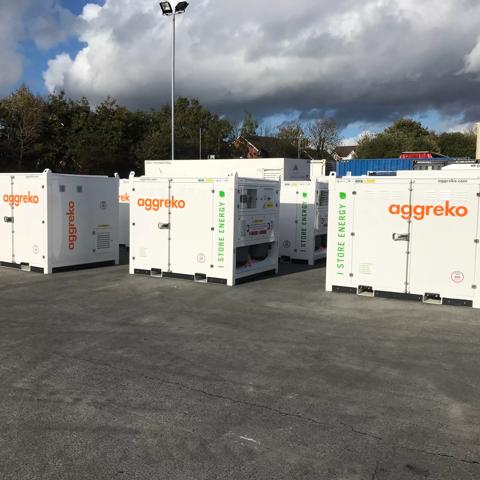 Images of the 150/150 150/75 at an aggreko depot