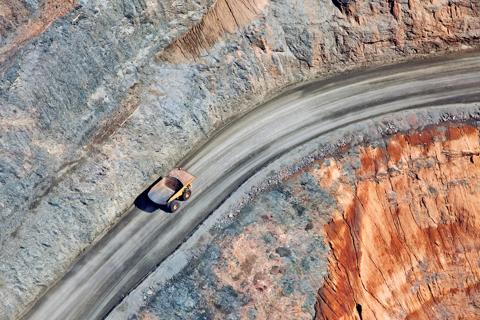 Dump truck at 