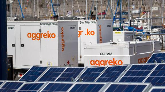 powering sustainable events at the sail GP British Grand Prix in Plymouth UK., 2021