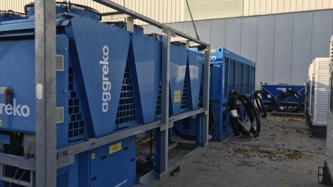 plant up and running 12 hours after critical chiller shut down