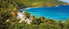 panoramic view of Carambola Beach St.Croix US Virgin Islands